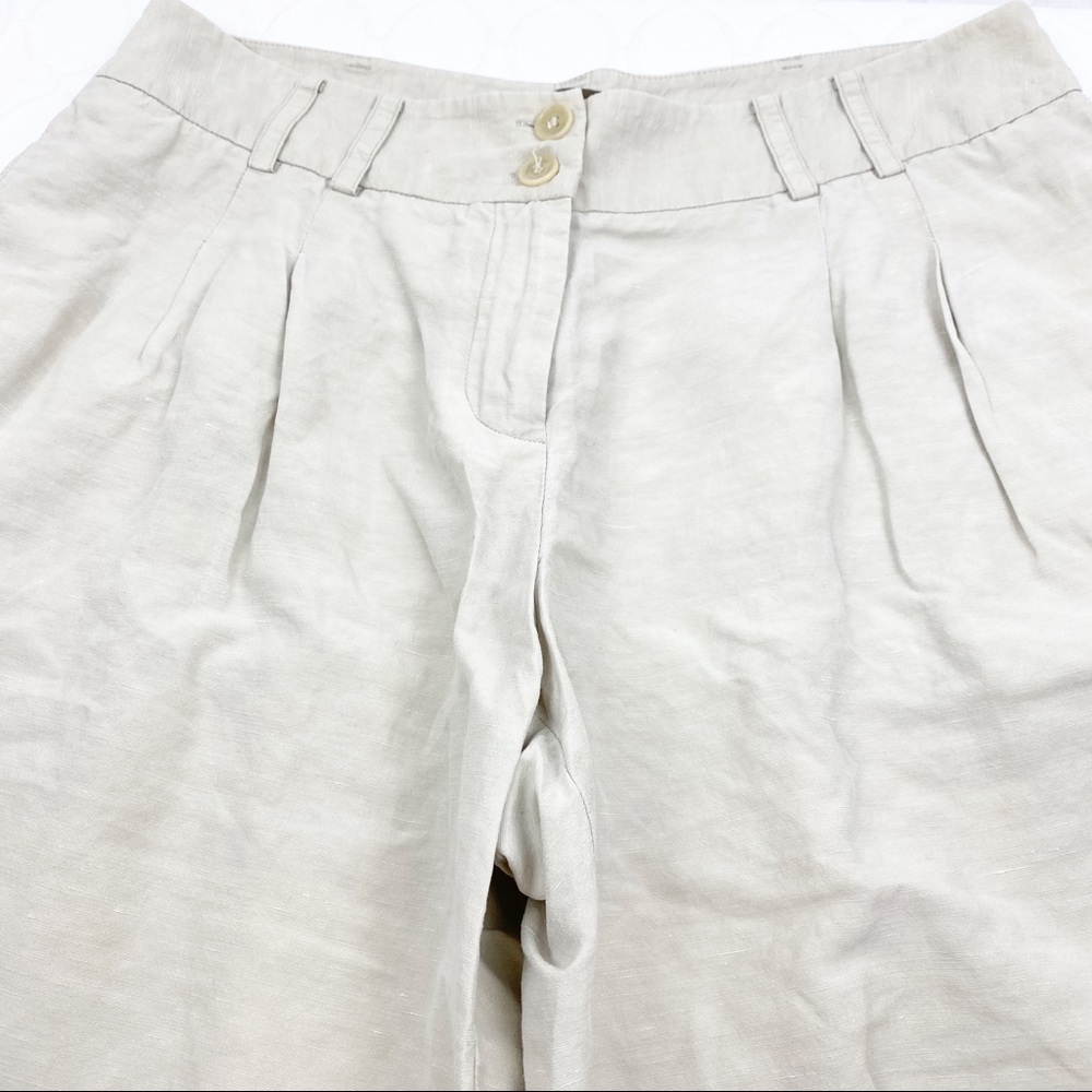 Tommy Bahama Tan Khaki Bermuda Linen Silk Shorts 4 - Picture 4 of 6